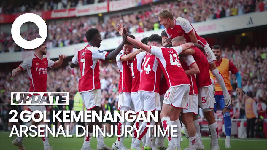 Arsenal Bungkam MU Berkat Gol Telat Declan Rice dan Jesus