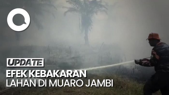 Langit Kota Jambi Mulai Diselimuti Asap Karhutla