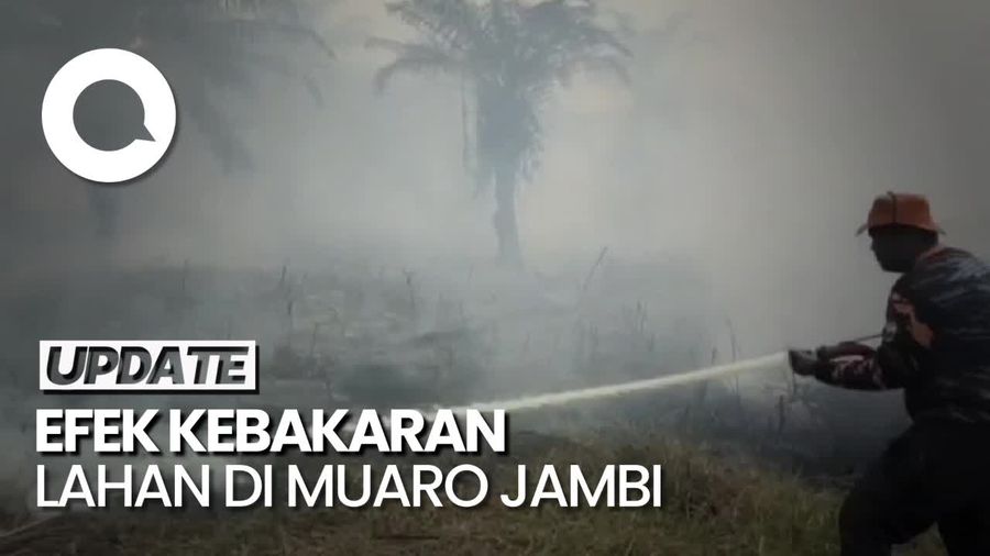 Langit Kota Jambi Mulai Diselimuti Asap Karhutla