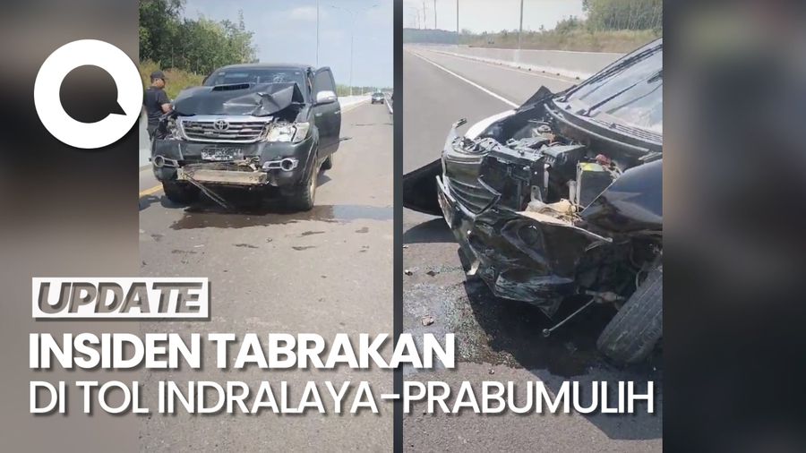 Hilux Tabrak Sigra di Tol Indralaya-Prabumulih, Pengemudi Terkapar