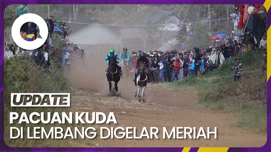 Pacuan Kuda Digelar Lagi di Lembang Usai 6 Tahun Vakum 