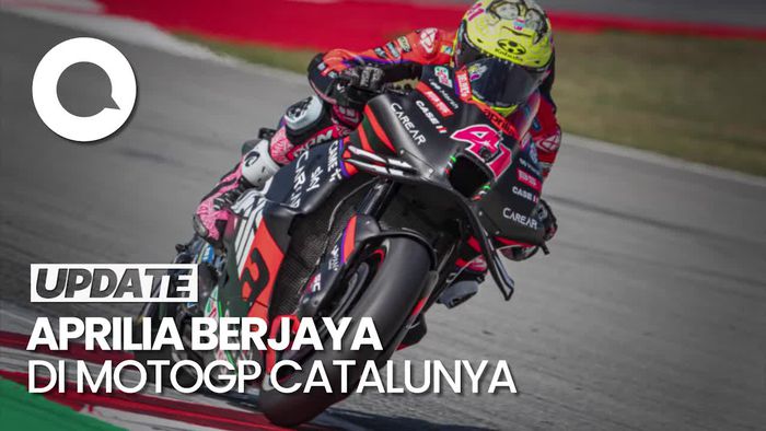 Bagnaia Crash Horor, Aleix Espargaro Juara MotoGP Catalunya