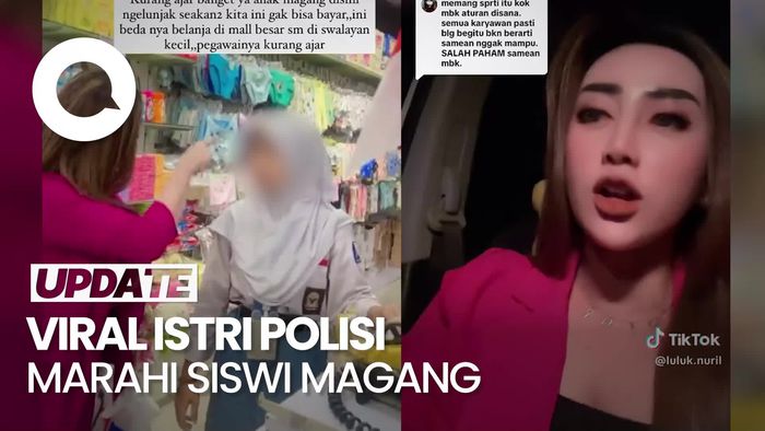 Heboh TikToker yang Marahi Siswi Magang Ternyata Istri Polisi
