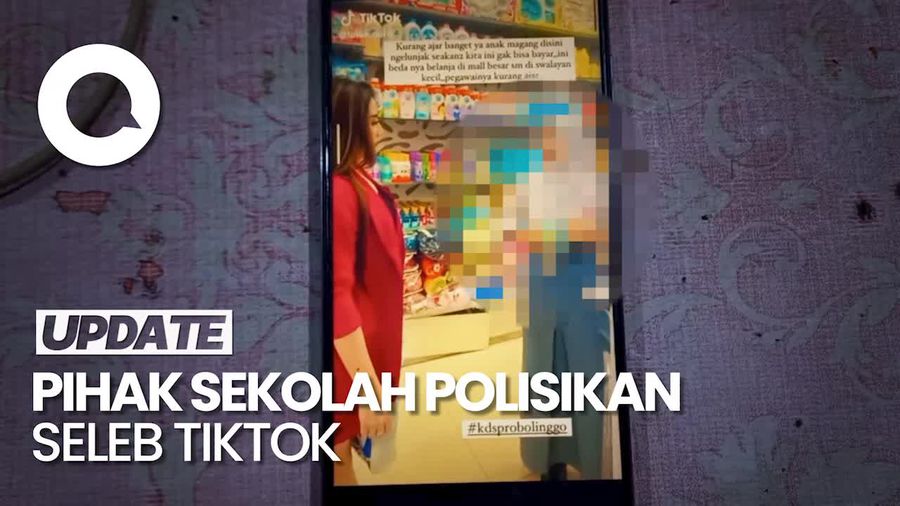 Viral Seleb TikTok Probolinggo Ngamuk ke Siswi Magang Swalayan