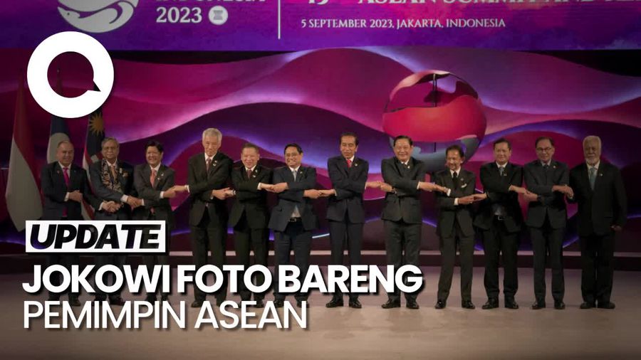 Kompak, Momen Jokowi Foto Bareng Pemimpin ASEAN di Pembukaan KTT