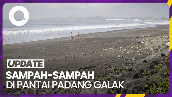 Duh! Sampah-sampah Berserakan di Pantai Padang Galak Bali