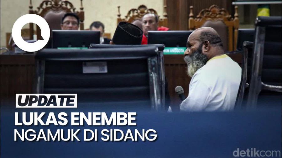 Amukan Lukas Enembe di Sidang: Umpat Jaksa hingga Lempar Mikrofon