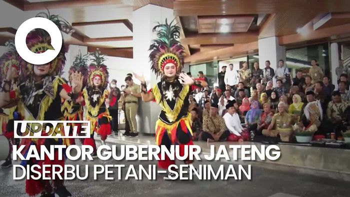 Petani-Seniman Geruduk Kantor Gubernur Jateng, Ada Apa?