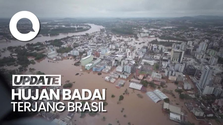 Penampakan Dampak Badai-Banjir di Brasil yang Tewaskan 21 Orang
