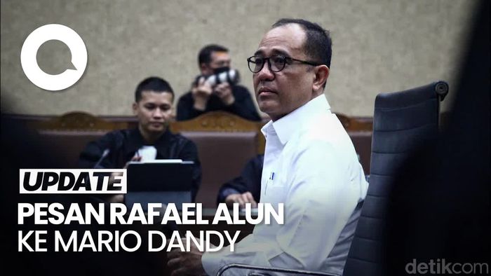 Pesan Rafael ke Mario yang Akan Divonis: Saya Cintai Dia Apapun yang Terjadi