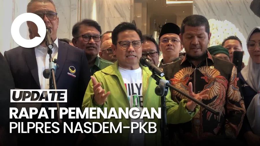 Rapat Bareng NasDem, Cak Imin Disambut Selawatan