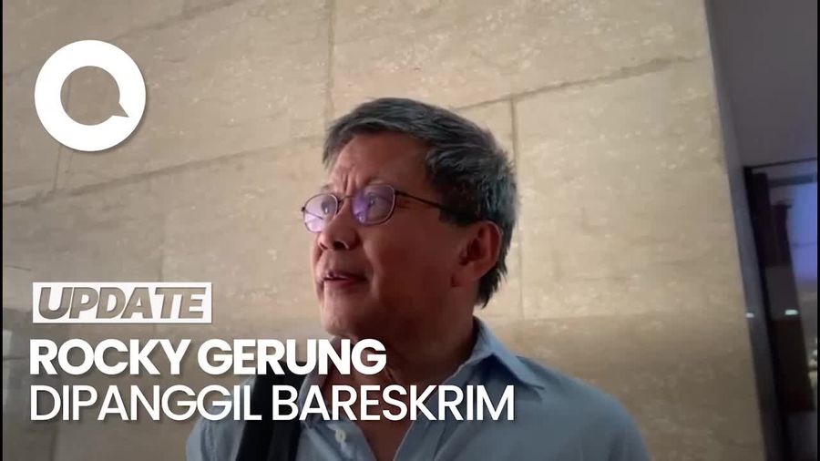 Momen Rocky Gerung Penuhi Panggilan Bareskrim di Kasus Bajingan Tolol