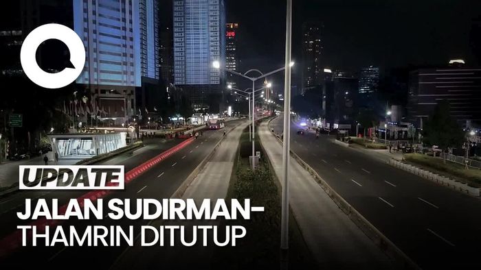 Penampakan Jl Sudirman Steril Jelang Gala Dinner KTT ASEAN