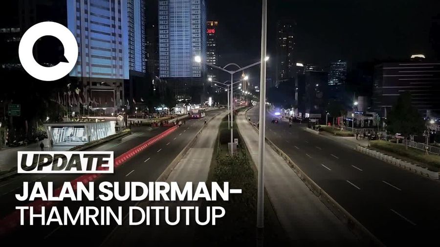 Penampakan Jl Sudirman Steril Jelang Gala Dinner KTT ASEAN