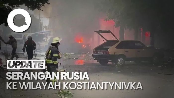 Detik-detik Rudal Rusia Hantam Pasar di Ukraina, 16 Orang Tewas 