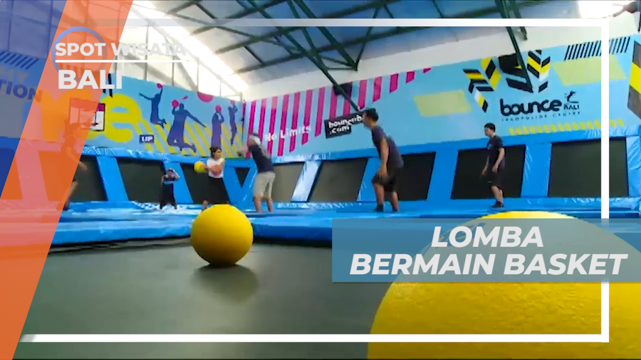Seru-seruan Bermain Bola Basket di Arena Bounce, Bali