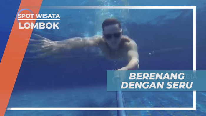Berenang Seru Sambil Menikmati Indahnya Pemandangan Laut Lepas, Lombok