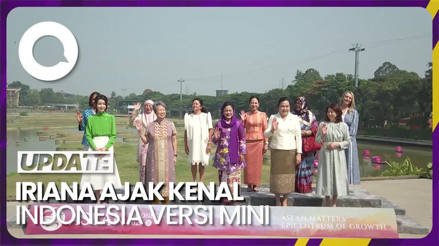 Saat Iriana Jokowi Kenalkan Indonesia ke Ibu Negara ASEAN di TMII