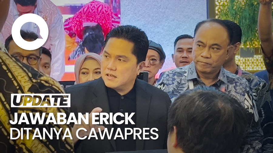 Ditanya soal Cawapres, Erick Thohir: No Comment, Lanjut Kerja Aja