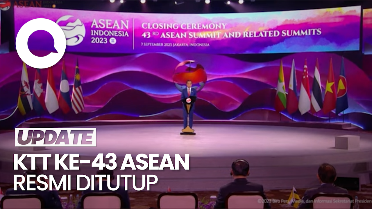 Jokowi Resmi Tutup KTT Ke-43 ASEAN 2023