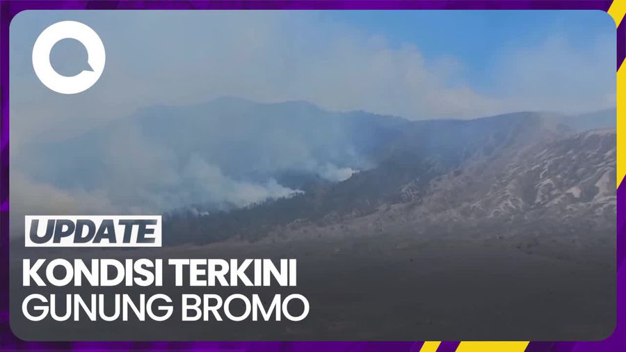 Kondisi Terkini Gunung Bromo Usai Terbakar Gegara Flare Prewedding