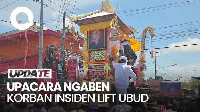 Momen Korban Insiden Lift Ubud Dingabenkan, Diiringi Tabuhan Gamelan