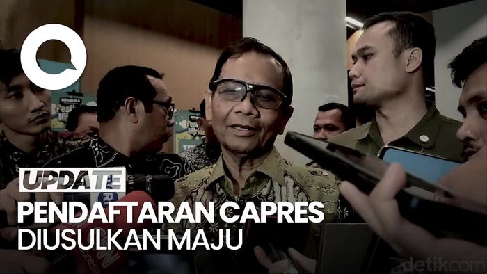 Mahfud Setuju Pendaftaran Capres Dimajukan: Karena Terlalu Lama Bertengkar