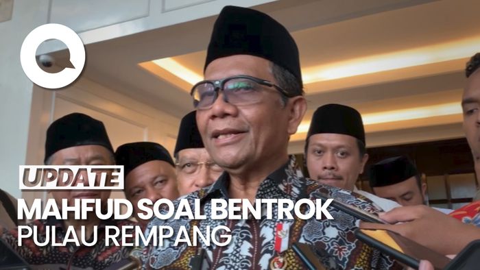 Mahfud soal Bentrok di Pulau Rempang:  Tangani dengan Penuh Kemanusiaan