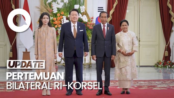 Momen Pertemuan Bilateral Presiden Jokowi dan Presiden Korsel