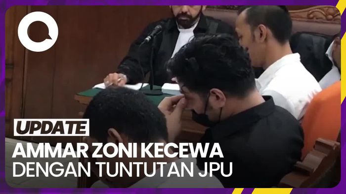 Tuntutan 12 Bulan Penjara Bikin Ammar Zoni Kecewa hingga Menangis