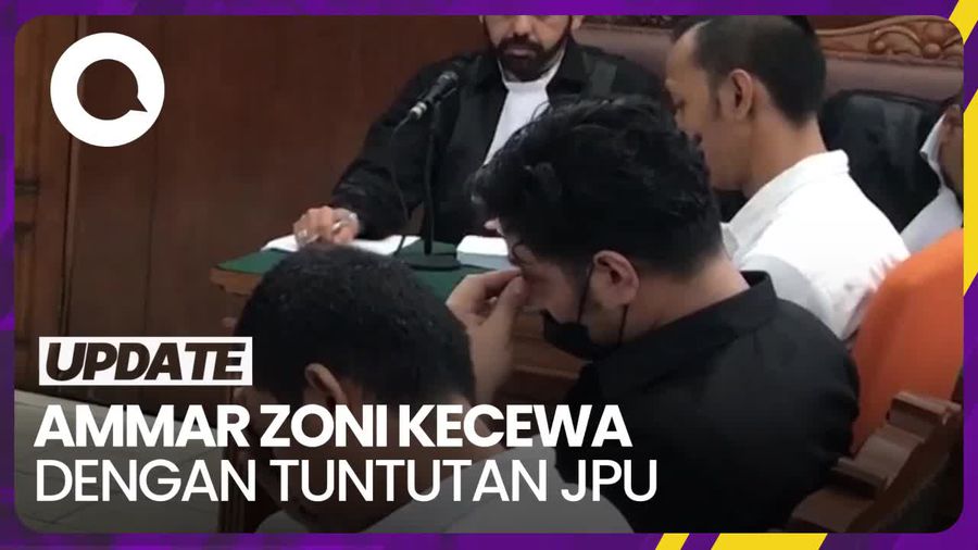 Tuntutan 12 Bulan Penjara Bikin Ammar Zoni Kecewa hingga Menangis