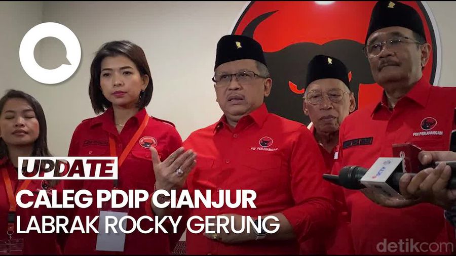 Caleg PDIP Cianjur Labrak Rocky Gerung, Hasto: Itu Kritik