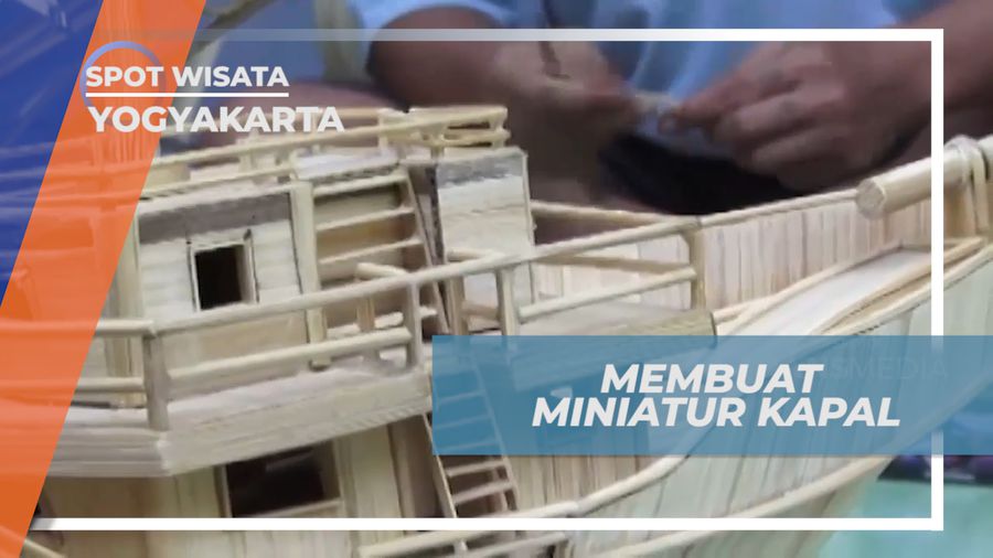 Melihat Pembuatan Miniatur Kapal Laut dari Bambu di Lapas Kota Sidoarja