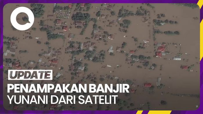 Potret Before-After Banjir Besar di Yunani dari Citra Satelit