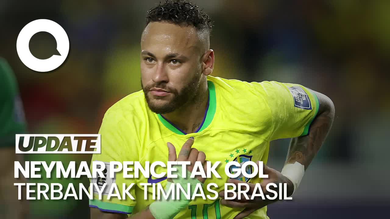 Kalahkan Pele, Neymar Pegang Rekor Pencetak Gol Terbanyak Timnas Brasil