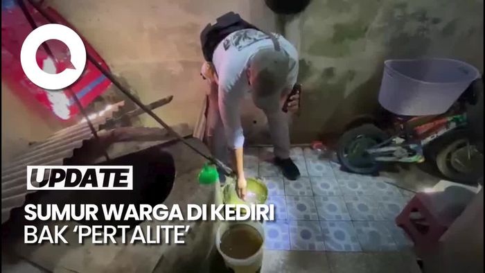 Penampakan Sumur Warga di Kediri Tercemar, Air Bak Pertalite