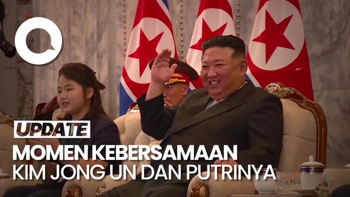Kim Jong Un Kembali Terlihat Bersama Putrinya, Kini ke Parade HUT Korut