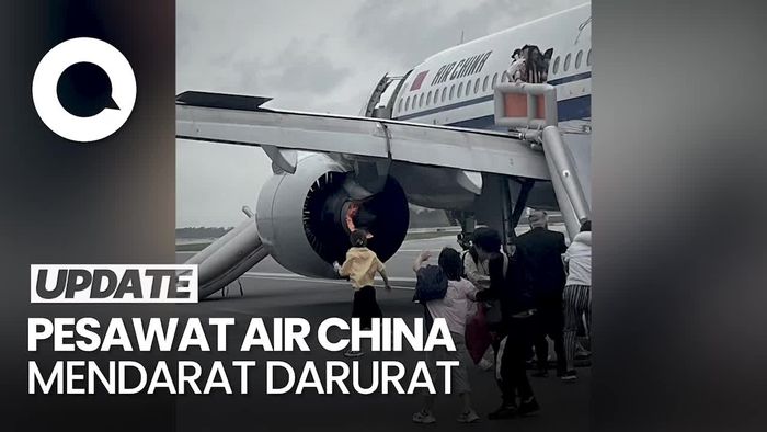 Momen Mencekam di Kabin saat Mesin Pesawat Air China Terbakar