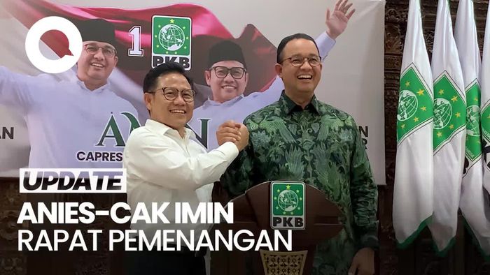Rapat di DPP PKB, Anies-Cak Imin Bahas Tim Pemenangan Pilpres
