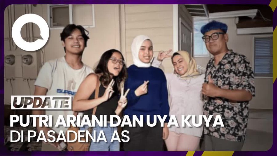 Momen Putri Ariani Makan Malem Bareng Keluarga Uya Kuya di AS