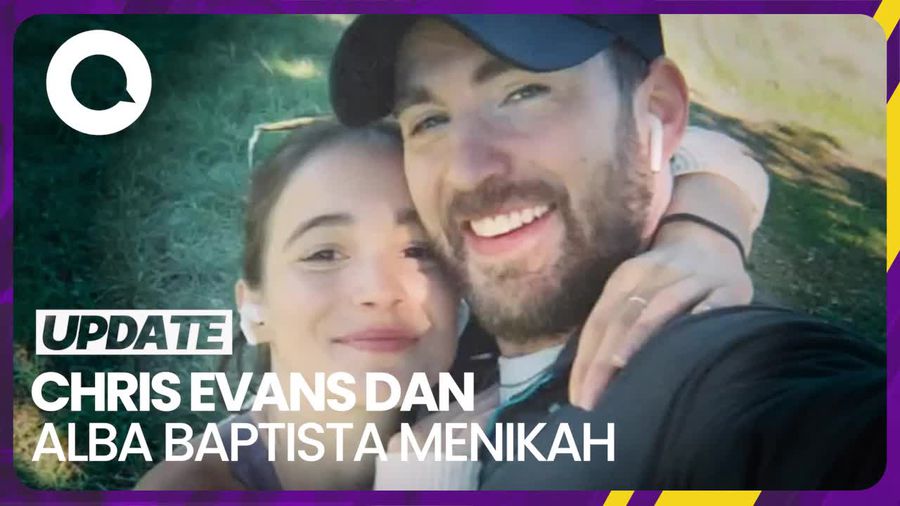 Kabar Pernikahan Chris Evans dan Alba Baptista yang Digelar Tertutup
