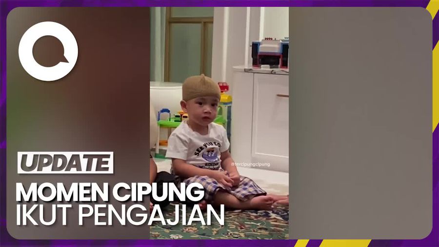 Begini Aksi Gemas Rayyanza Khusyuk Ikut Pengajian