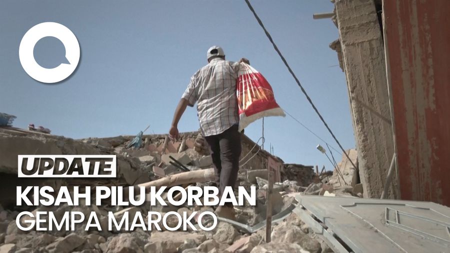 Kisah Pilu Ortu di Maroko, Lihat Anaknya Tewas Tertimbun Reruntuhan