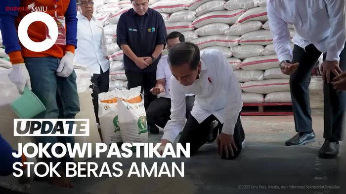 Jokowi Pastikan Stok Beras Melimpah, Minta Masyarakat Tak Khawatir