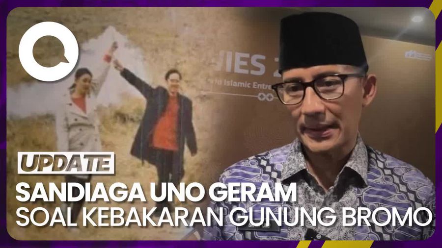 Sandiaga Uno Soroti Kebakaran di Gunung Bromo: Geram Juga Ya