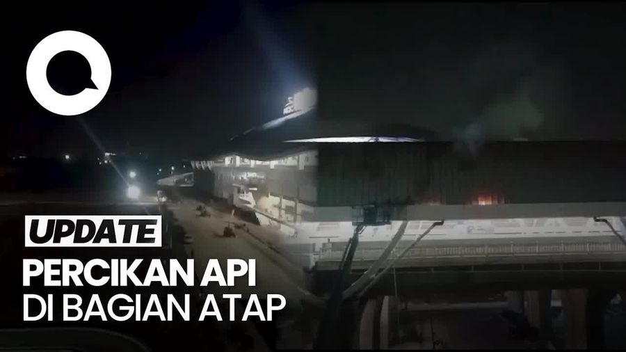 Penjelasan KCIC soal Terbakarnya Atap Stasiun Kereta Cepat Halim
