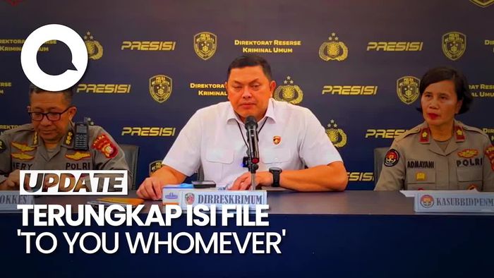 Isi File To You Whomever di Kasus Ibu-Anak Tinggal Kerangka di Cinere