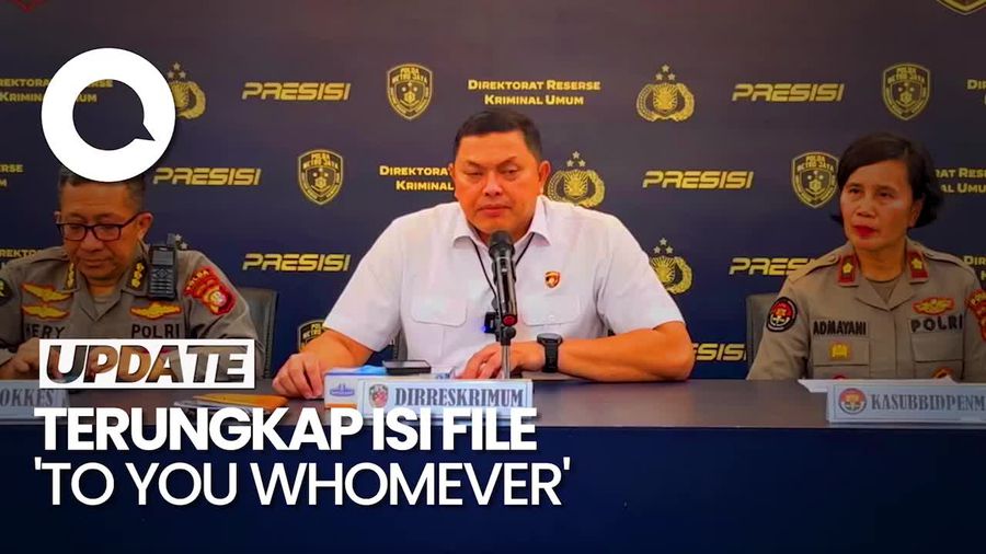 Isi File To You Whomever di Kasus Ibu-Anak Tinggal Kerangka di Cinere