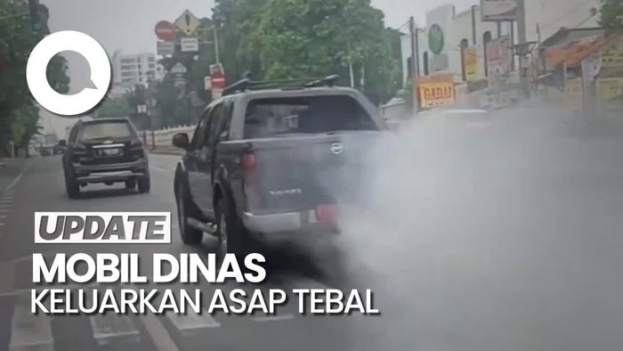Penjelasan Disnaker DKI soal Heboh Mobil Pelat Merah Keluarkan Asap Tebal
