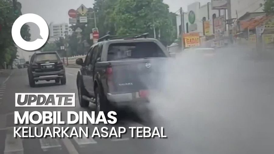 Penjelasan Disnaker DKI soal Heboh Mobil Pelat Merah Keluarkan Asap Tebal